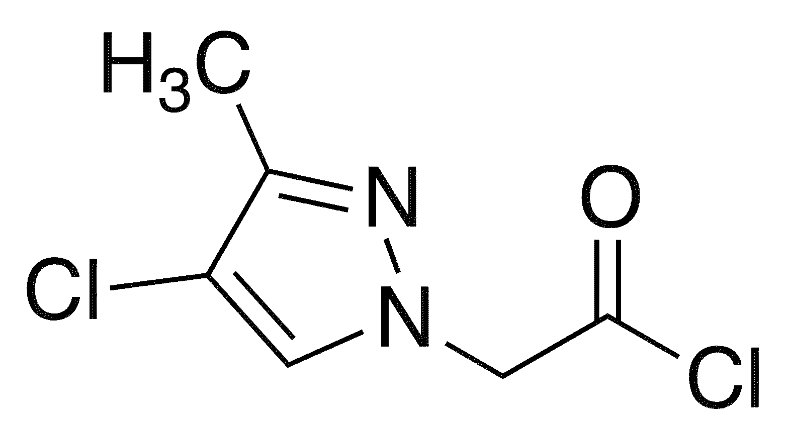 (4-Chloro-3-methyl-pyrazol-1-yl)-acetyl chloride - Chemical structure and product image