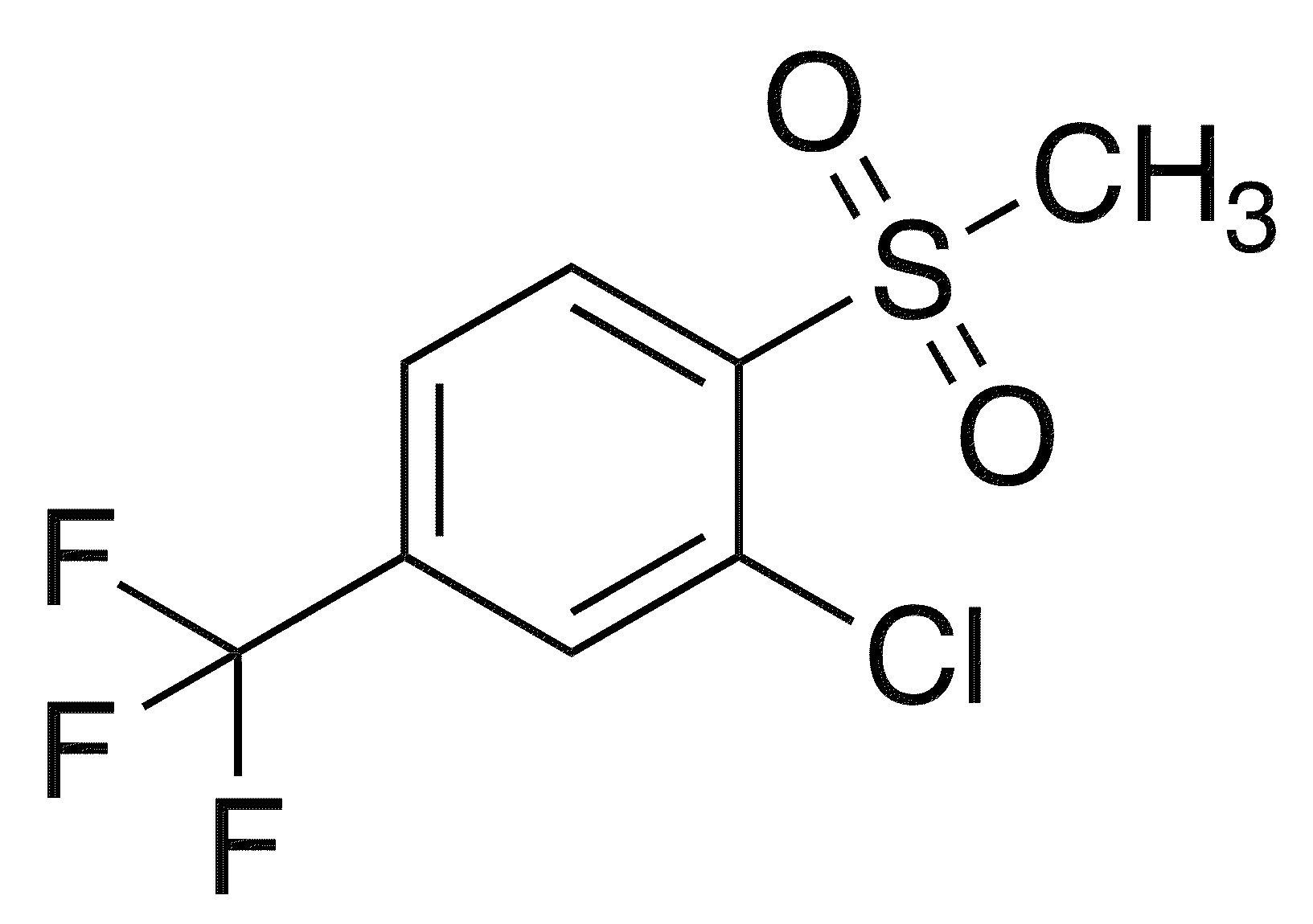 2-Chloro-1-methanesulfonyl-4-(trifluoromethyl)benzene - Chemical structure and product image