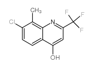 7-Chloro-8-methyl-2-(trifluoromethyl)quinolin-4-ol - Chemical structure and product image