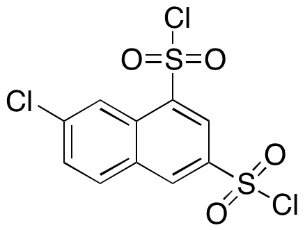 7-â€‹Chloro-1,â€‹3-â€‹naphthalenedisulfonyâ€‹l Dichloride - Chemical structure and product image