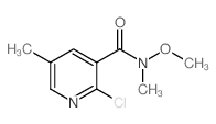2-Chloro-n-methoxy-n,5-dimethylnicotinamide - Chemical structure and product image