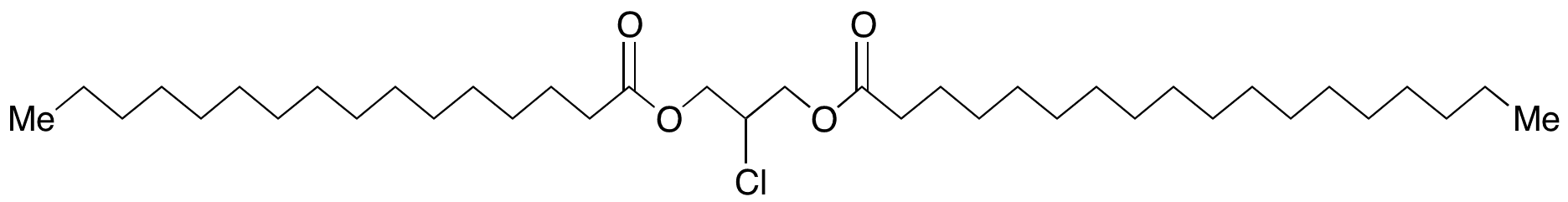 2-Chloro-3-[(1-oxohexadecyl)oxy]propyl octadecanoate - Chemical structure and product image