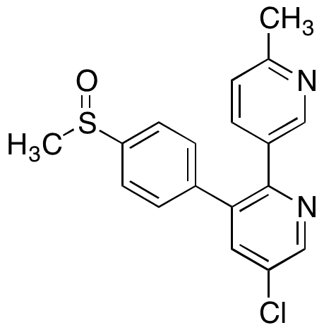 5-Chloro-6â€™-methyl-3-(4-(methylsulfinyl)phenyl)-2,3-bipyridine - Chemical structure and product image