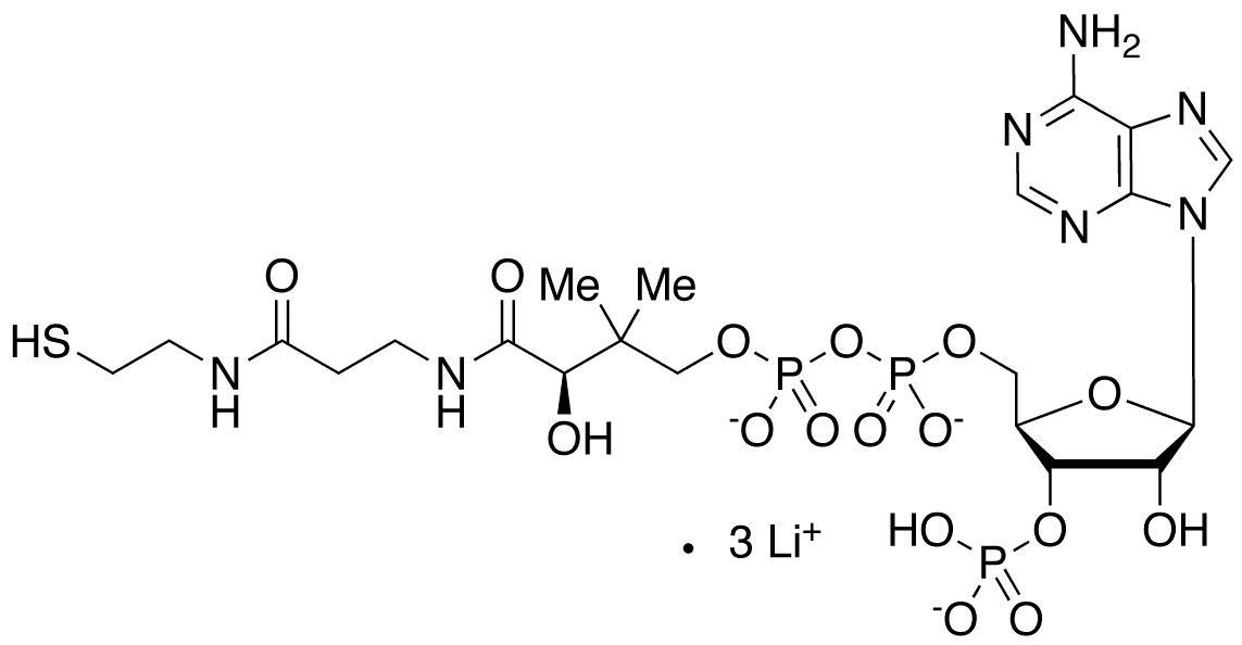 Coenzyme A Trilithium Salt - Chemical structure and product image