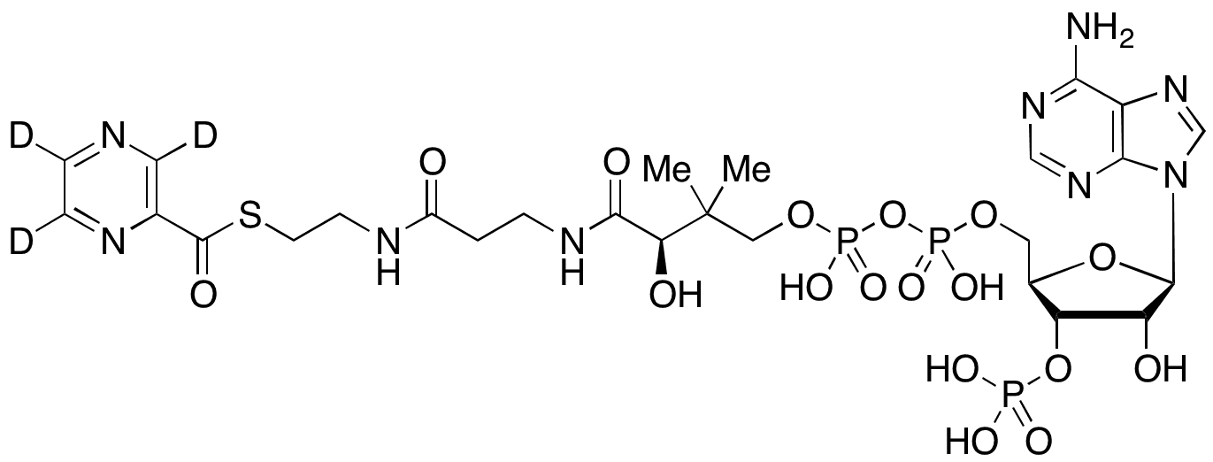 Coenzyme A S-Pyrazinecarboxylate-d3 - Chemical structure and product image