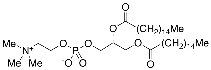 1,â€‹2-â€‹Dipalmitoyl-â€‹sn-â€‹glycero-â€‹3-â€‹phosphocholine (Colfosceril Palmitate) - Chemical structure and product image