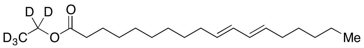 Conjugated Linoleic Acid Ethyl Ester-d5, 90% (Mixture of Isomers) - Chemical structure and product image