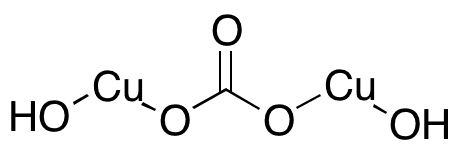 Copper(II) Carbonate Dihydroxide - Chemical structure and product image