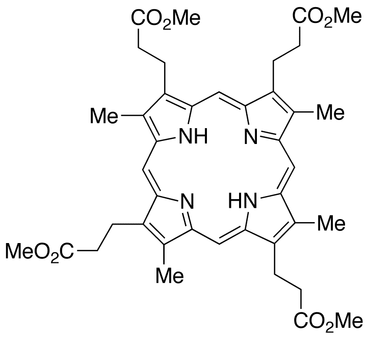 Coproporphyrin III Tetramethyl Ester - Chemical structure and product image