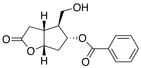 (-)-Corey Lactone Benzoate - Chemical structure and product image