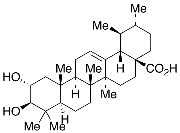 (2 alpha,3 beta)-2,3-Dihydroxy-urs-12-en-28-oic Acid - Chemical structure and product image