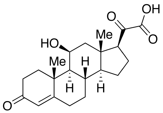 Corticosterone 21-Carboxylic Acid - Chemical structure and product image