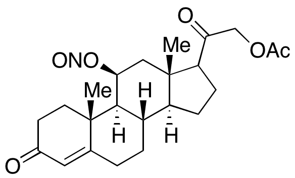 Corticosterone 21-Acetate 11-Nitrite - Chemical structure and product image