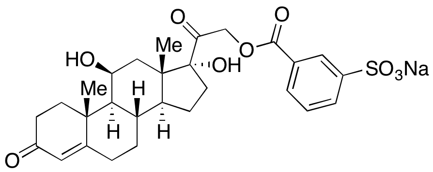 Cortisol 21-m-Sulfobenzoate Sodium Salt - Chemical structure and product image