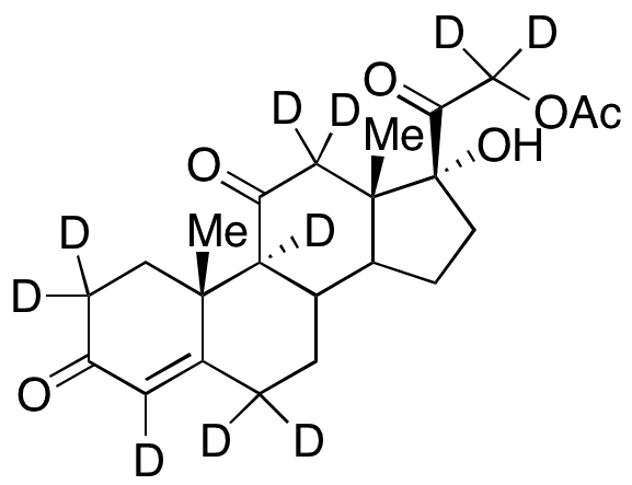Cortisone Acetate-d10 - Chemical structure and product image