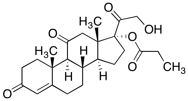 Cortisone 17-Propionate - Chemical structure and product image