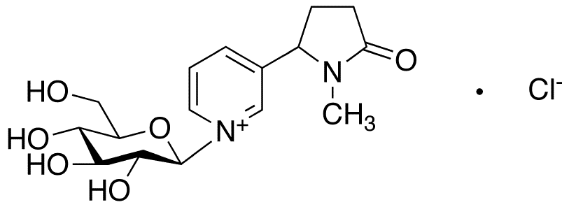 Cotinine-N-D-glucoside Chloride - Chemical structure and product image