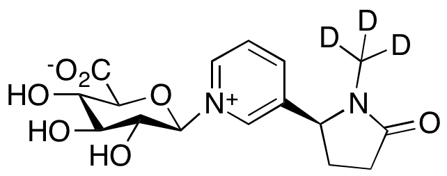 (S)-Cotinine-d3 N-beta-D-Glucuronide - Chemical structure and product image