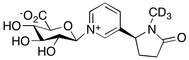 (R)-Cotinine-d3 N-beta-D-Glucuronide - Chemical structure and product image