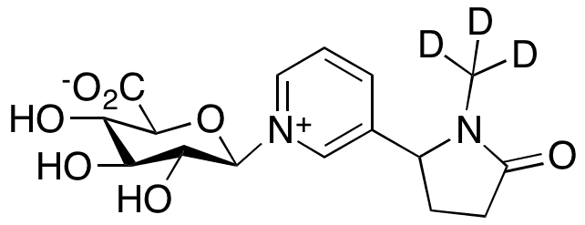 rac-Cotinine-d3 N-beta-D-Glucuronide - Chemical structure and product image