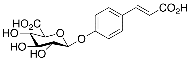 p-Coumaric Acid 4-O-beta-D-Glucuronide - Chemical structure and product image