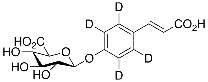 p-Coumaric Acid-d5 4-O-Î²-D-Glucuronide - Chemical structure and product image