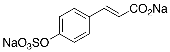 p-Coumaric Acid 4-O-Sulfate Disodium Salt - Chemical structure and product image