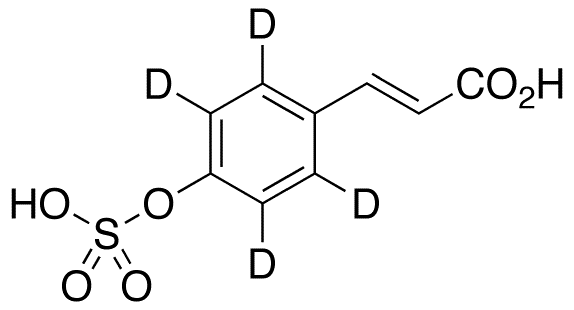 p-Coumaric Acid-d4 4-O-Sulfate - Chemical structure and product image