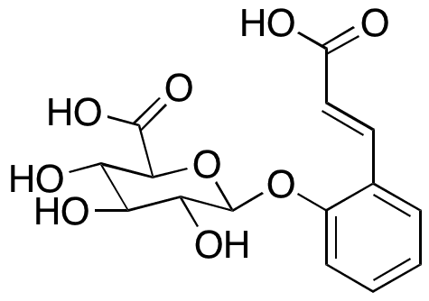 o-Coumaric Acid 4-O-beta-D-Glucuronide - Chemical structure and product image