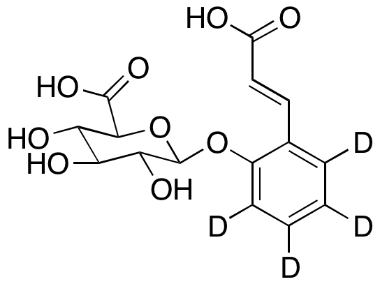 o-Coumaric Acid 4-O-beta-D-glucuronide-d4 - Chemical structure and product image