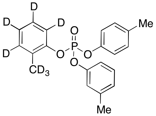 o-Cresyl m-Cresyl p-Cresyl Phosphate-d7 - Chemical structure and product image
