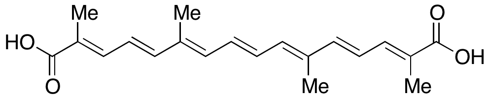 Crocetin - Chemical structure and product image