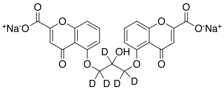 Cromolyn-d5 Disodium Salt - Chemical structure and product image
