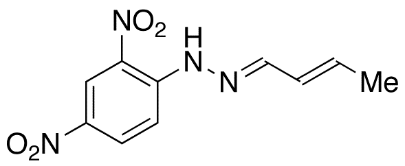 Crotonaldehyde 2,4-Dinitrophenylhydrazone - Chemical structure and product image