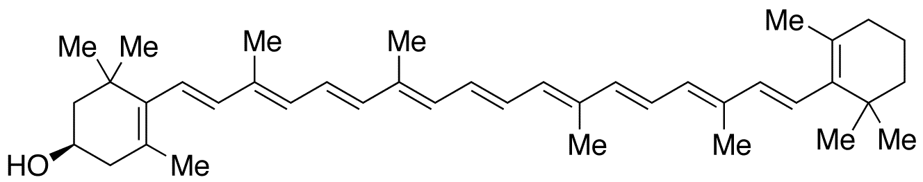 (3R)-beta-Cryptoxanthin - Chemical structure and product image