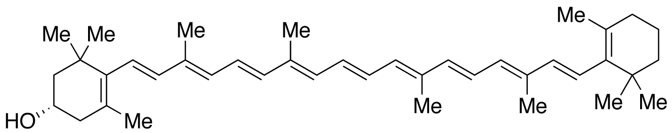 (3S)-beta-Cryptoxanthin - Chemical structure and product image