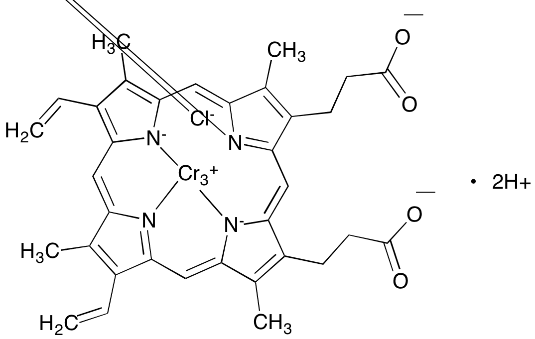 Cr(III) Protoporphyrin IX Chloride - Chemical structure and product image