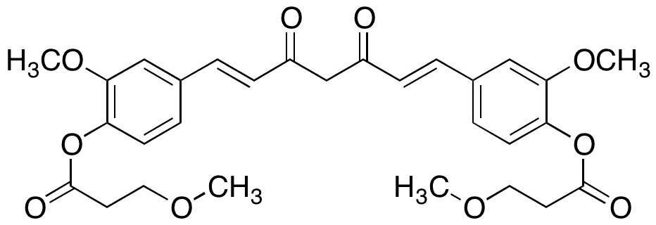 Curcumin Bis(3-methoxypropanoate) - Chemical structure and product image