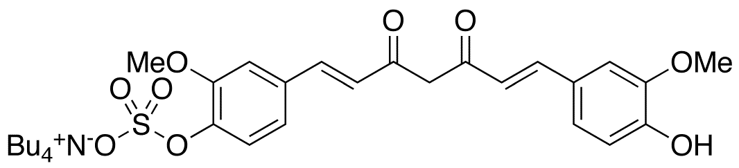 Curcumin Sulfate Tetrabutylammonium Salt - Chemical structure and product image