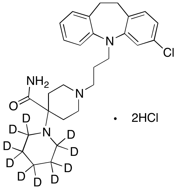 Clocapramine Dihydrochloride-d10 - Chemical structure and product image