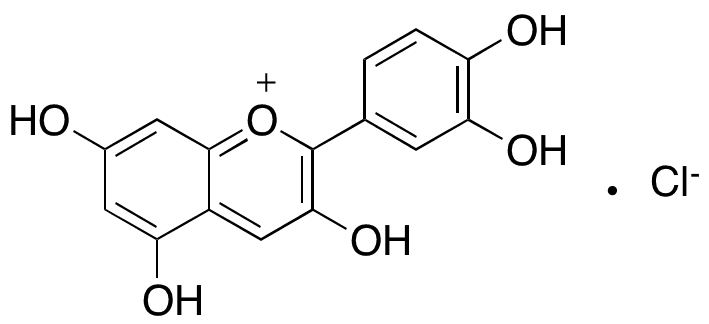 Cyanidin Chloride - Chemical structure and product image