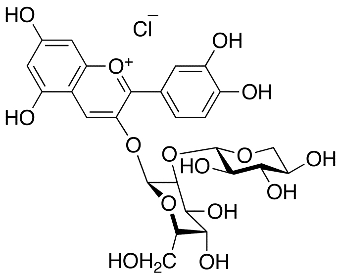 Cyanidin 3-Sambubioside - Chemical structure and product image