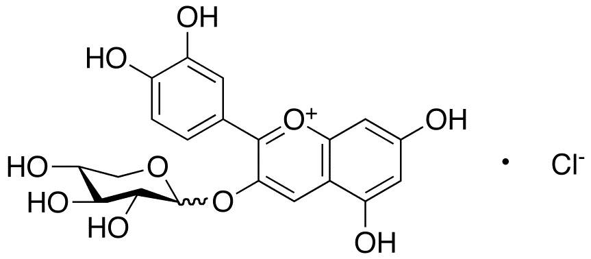 Cyanidin 3-Xyloside - Chemical structure and product image