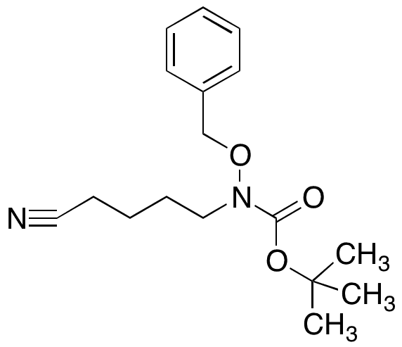 N-â€‹(4-â€‹Cyanobutyl)â€‹-â€‹N-â€‹(phenylmethoxy)â€‹-â€‹carbamic Acid 1,â€‹1-â€‹Dimethylethyl Ester - Chemical structure and product image
