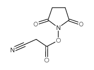 Cyanoacetic Acid N-Hydroxysuccinimide Ester - Chemical structure and product image