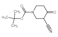 3-Cyano-4-oxo-piperidine-1-carboxylic Acid tert-Butyl Ester - Chemical structure and product image