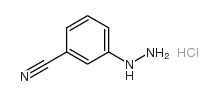3-Cyanophenylhydrazine Hydrochloride - Chemical structure and product image