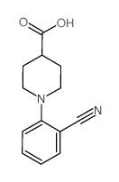 1-(2-Cyanophenyl)piperidine-4-carboxylic Acid - Chemical structure and product image