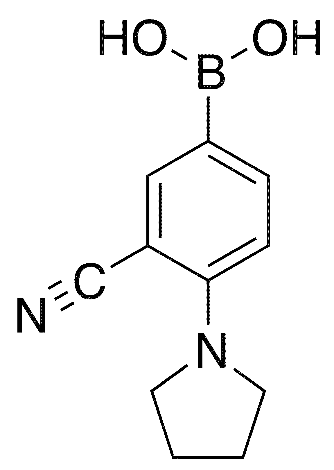 3-Cyano-4-pyrrolidinophenylboronic Acid - Chemical structure and product image