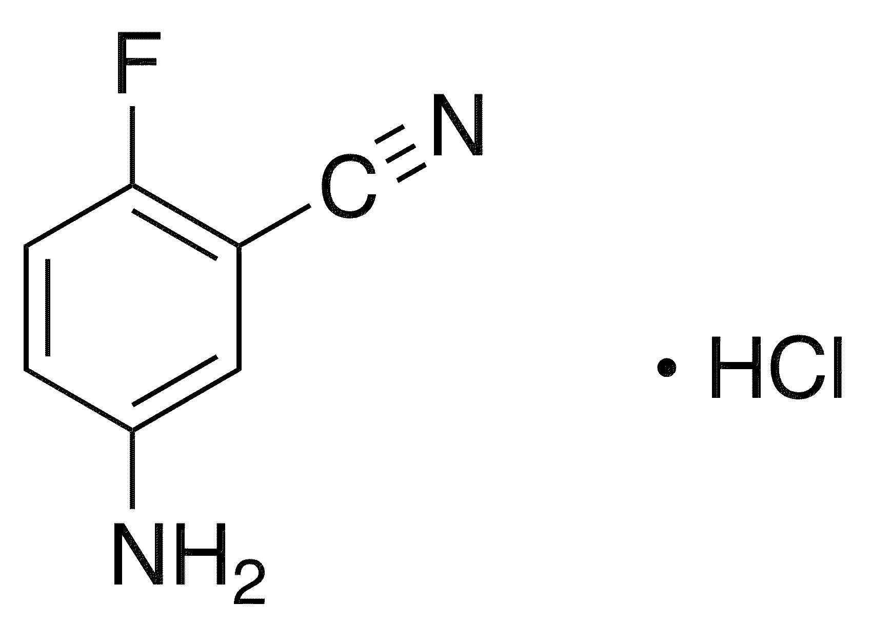 3-Cyano-4-fluoroaniline Hydrochloride - Chemical structure and product image